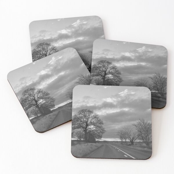 Item preview, Country road in winter, black & white designed and sold by Tizz07.
