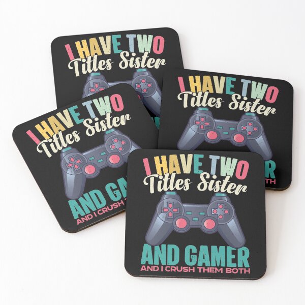 Item preview, I Have Two Titles Sister And Gamer RPG designed and sold by GravitiTees.