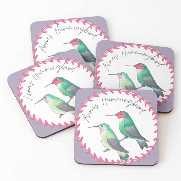 Item preview, Anna’s Hummingbird bird species art logo  designed and sold by TheWaterBirds.