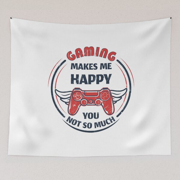 Item preview, GAMING MAKES ME HAPPY YOU NOT SO MUCH - Funny Gift For Gamers designed and sold by CreativaArt-.