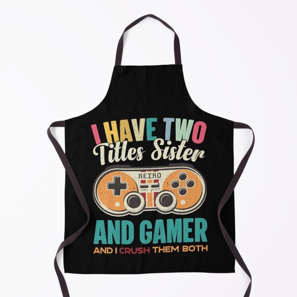 Item preview, I Have Two Titles Sister And Gamer Vintage Games designed and sold by GravitiTees.