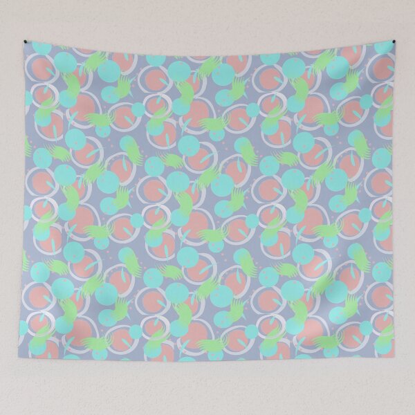 Item preview, Pink Blue Circular Pattern designed and sold by artsy-ink.