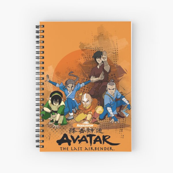 Avatar Die Letzten Airbender Charaktere Aang Spiralblock Von Bearalpha Redbubble