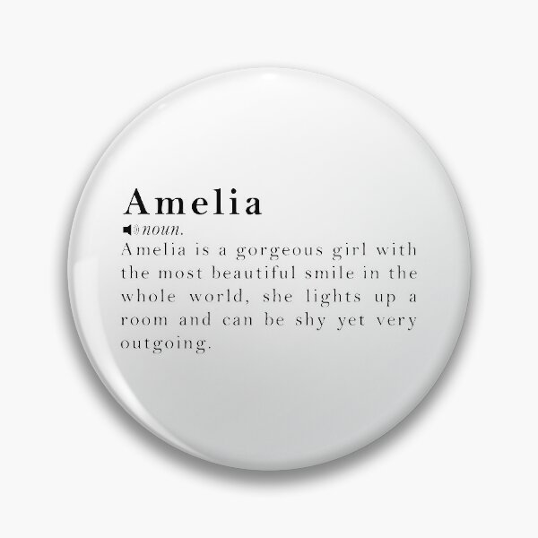 Item preview, Amelia Name Meaning Definition designed and sold by peachyline.