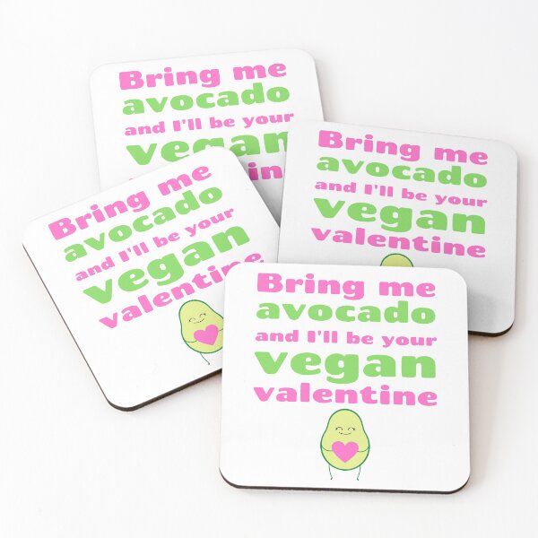 Item preview, Cute Avocado Vegan Valentine designed and sold by WhimsicaliTee.