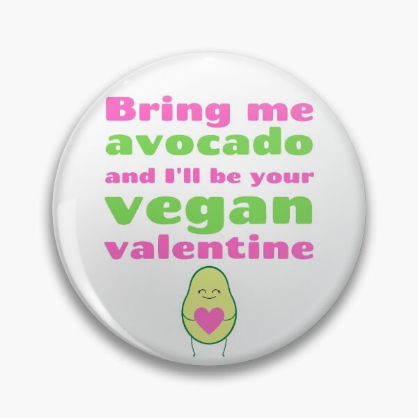 Item preview, Cute Avocado Vegan Valentine designed and sold by WhimsicaliTee.