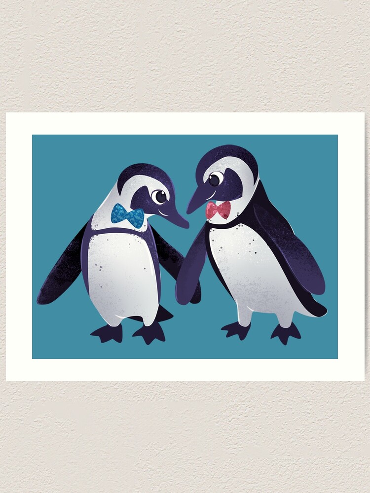 Alternate view of Dapper Penguins Art Print