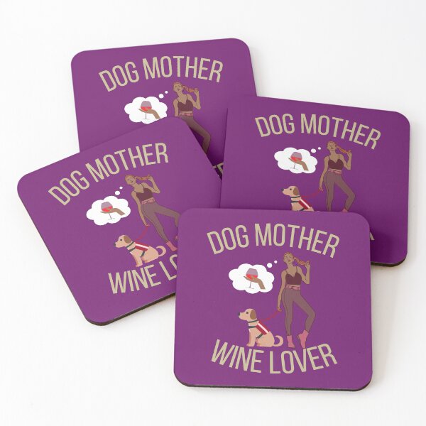 Item preview, Dog mother wine lover designed and sold by fev-rocks.