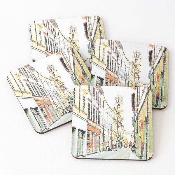 Item preview, Street and bell tower designed and sold by Giuseppe Cocco.