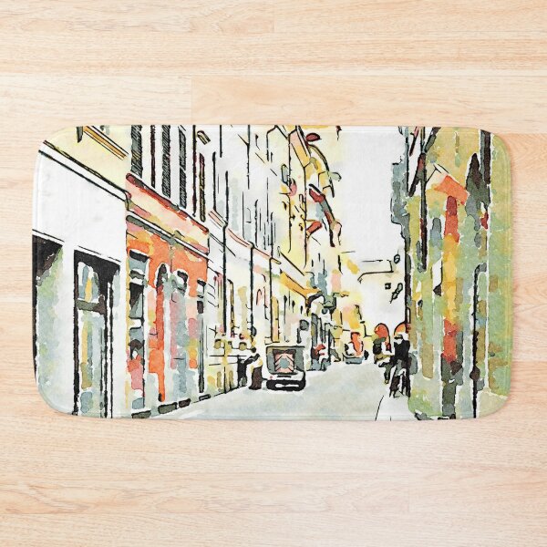 Item preview, Street and bell tower designed and sold by Giuseppe Cocco.