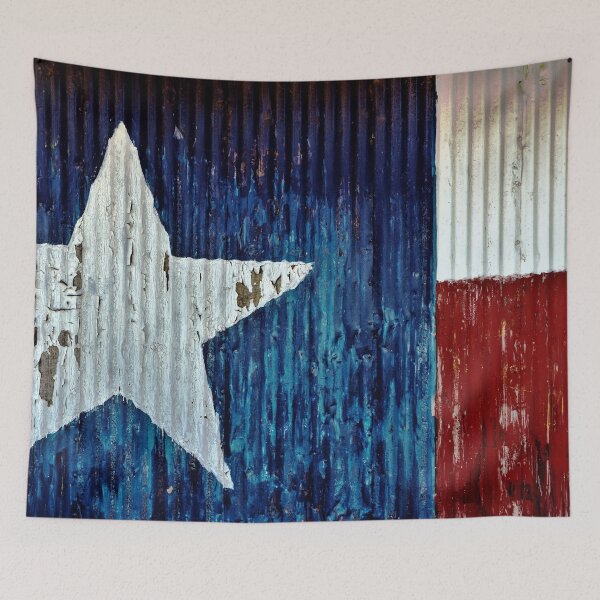 Item preview, Texas, Flag on the side of a barn designed and sold by beachfanatic.