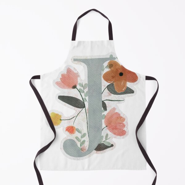 Item preview, J with Watercolor Flowers designed and sold by Em0523.