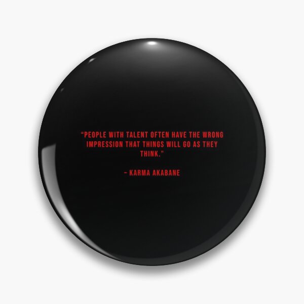 Item preview, Karma Akabane - Quote designed and sold by Epicanimequotes.
