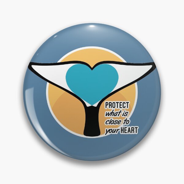 Item preview, Whale Tail Heart - "Protect What is Close to Your Heart" designed and sold by ArtByBreah.