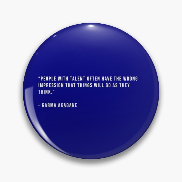 Item preview, Karma Akabane - Quote designed and sold by Epicanimequotes.