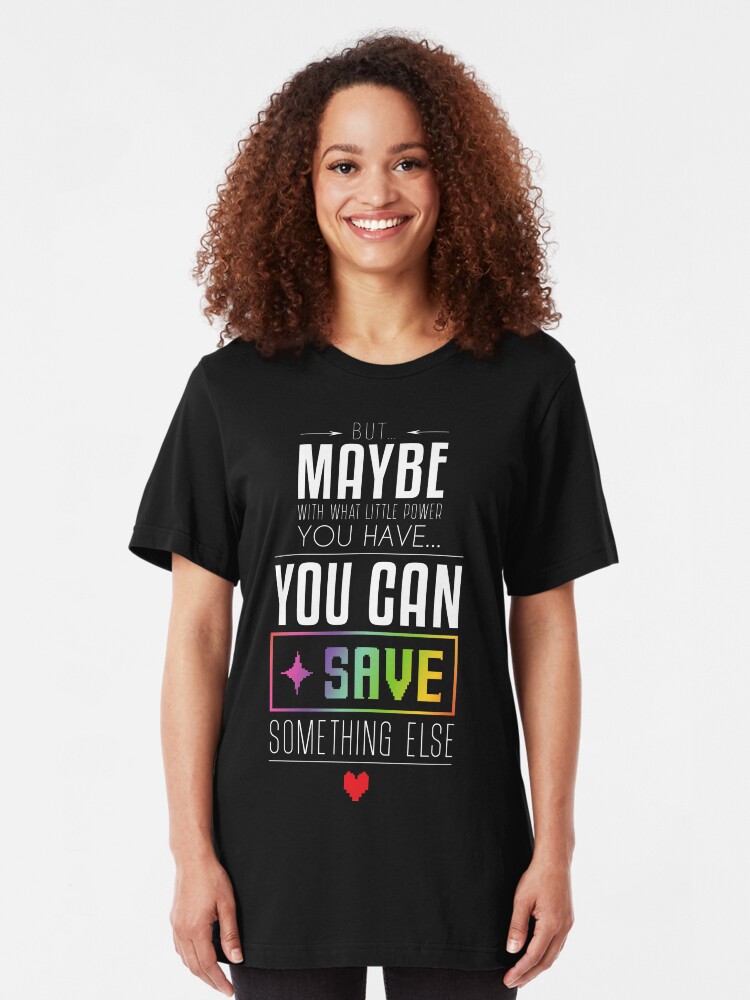 Alternative Ansicht von Vielleicht kannst du etwas anderes SPAREN Slim Fit T-Shirt