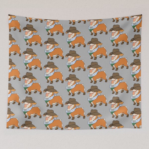 Item preview, Ranch Life Cowboy Corgi designed and sold by pheebstheartist.