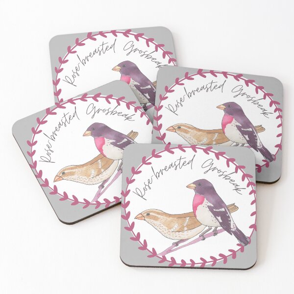 Item preview, Rose-breasted Grosbeak bird species bird logo  designed and sold by TheWaterBirds.