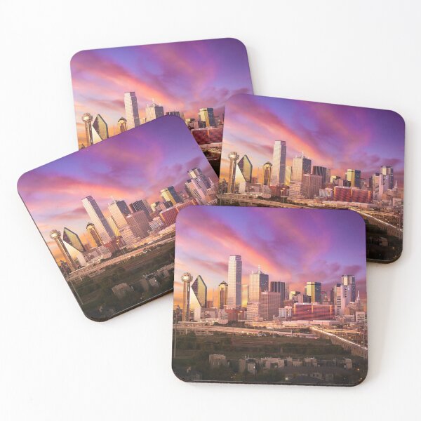 Artikelvorschau, Herbst Sonnenuntergang - Dallas Skyline entworfen und verkauft von stevem88.