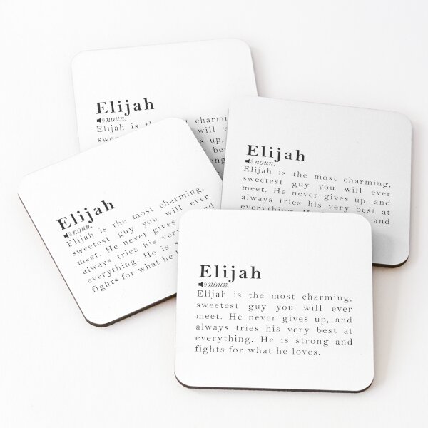 Item preview, Elijah Name Meaning Definition designed and sold by peachyline.