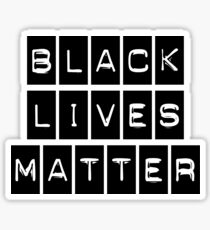 Black Lives Matter (Black Blocks Over White) Sticker
