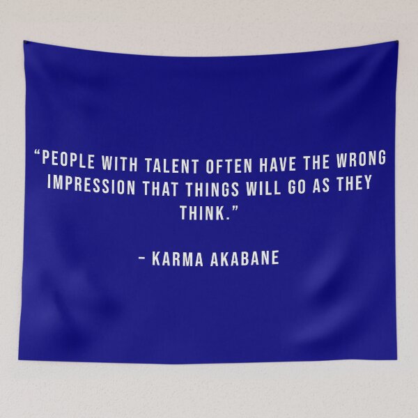 Item preview, Karma Akabane - Quote designed and sold by Epicanimequotes.