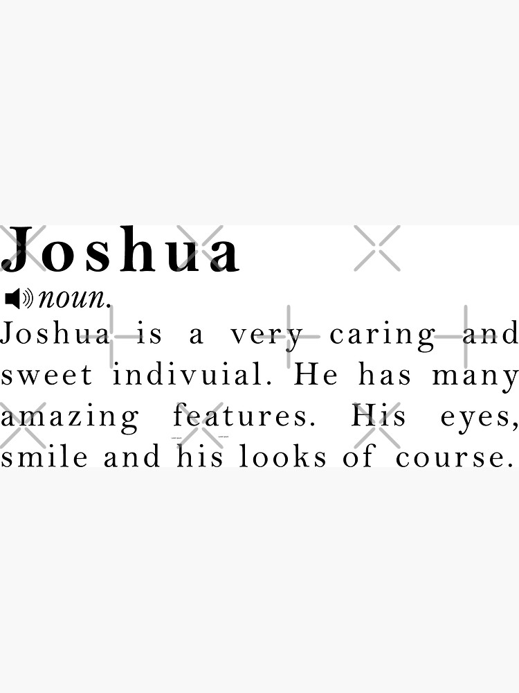 Joshua Name Meaning Definition&quot; Magnet for Sale by peachyline 
