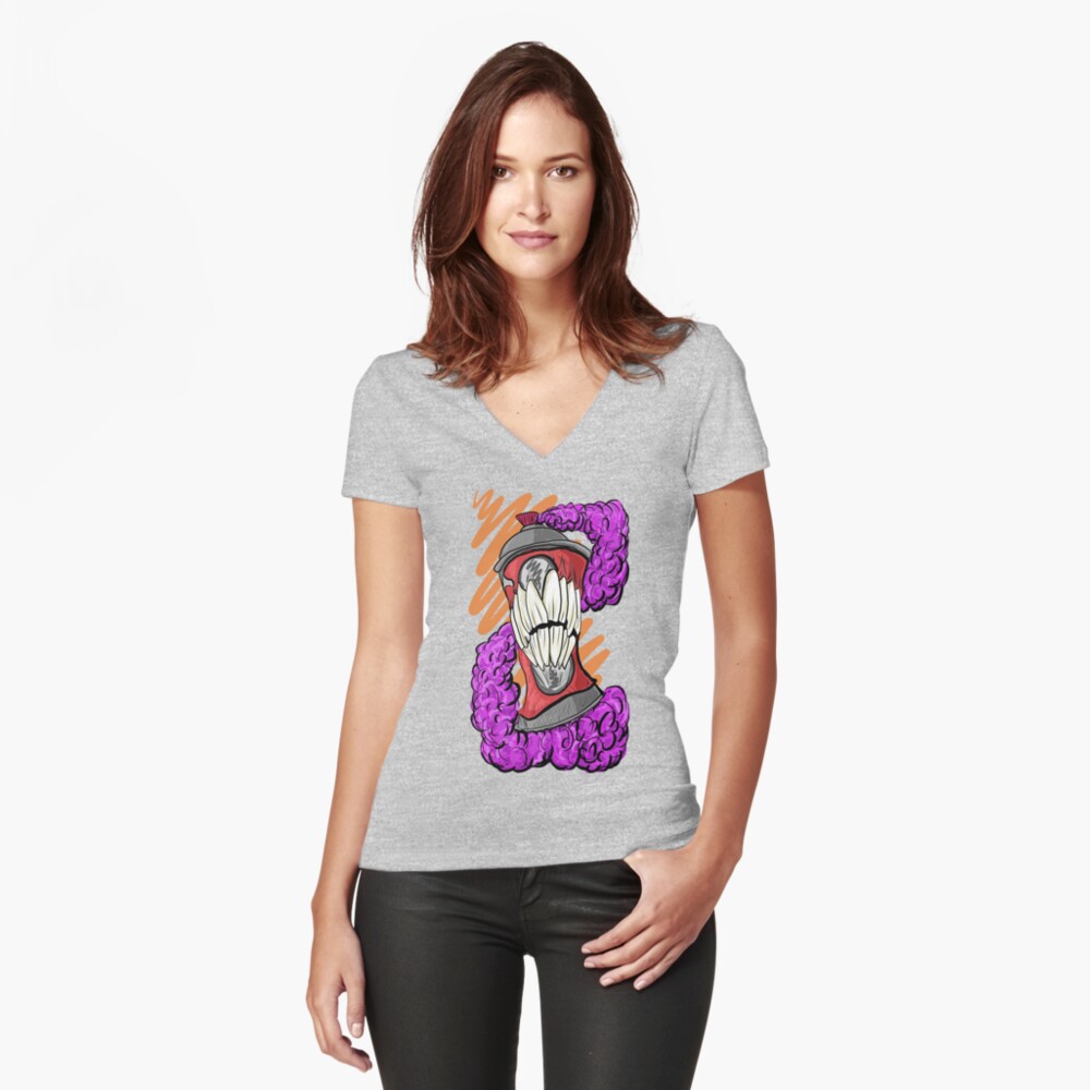 Item preview, Fitted V-Neck T-Shirt designed and sold by sdcgenesis.