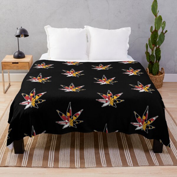 Item preview, Maryland Flag Marijuana Leaf designed and sold by MarylandStyle.