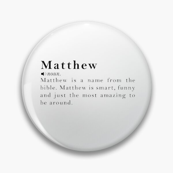 Item preview, Matthew Name Meaning Definition designed and sold by peachyline.