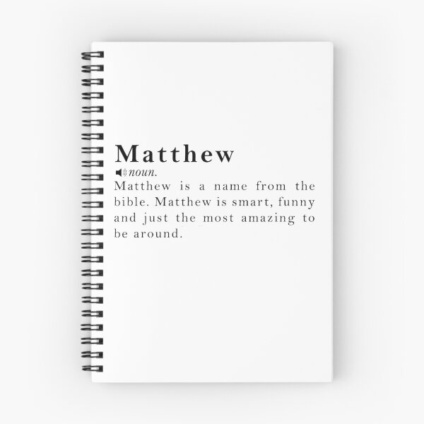 Item preview, Matthew Name Meaning Definition designed and sold by peachyline.