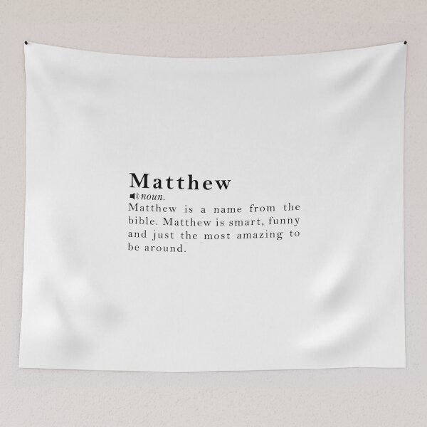 Item preview, Matthew Name Meaning Definition designed and sold by peachyline.