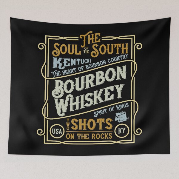 Item preview, The Soul Of The South - Bourbon Whiskey: Two Shots On The Rocks designed and sold by Sinfamous.