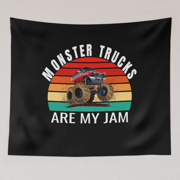 Item preview, Vintage Monster Trucks Are My Jam Cool Engines Lovers designed and sold by mountkar.