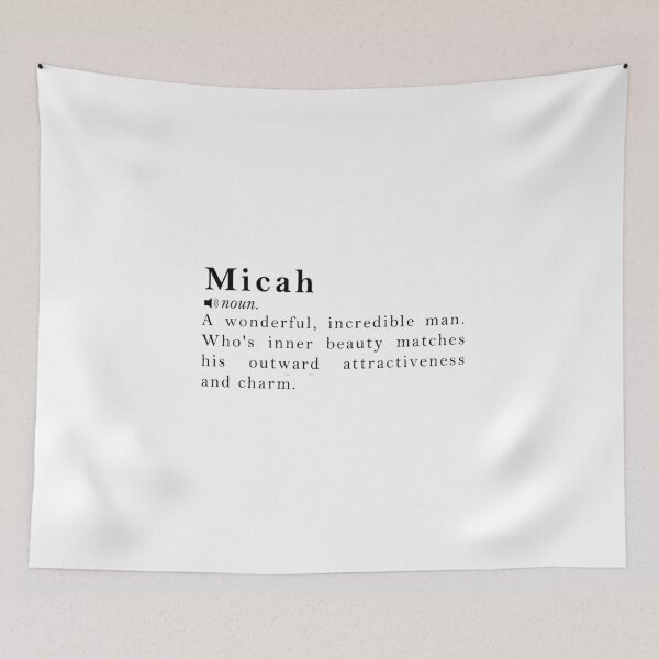 Item preview, Micah Name Meaning Definition designed and sold by peachyline.