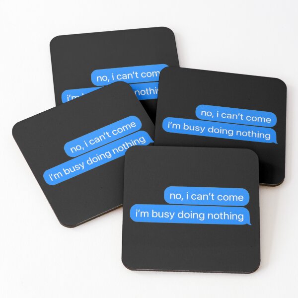 Item preview, Busy Doing Nothing Text designed and sold by yumiso.
