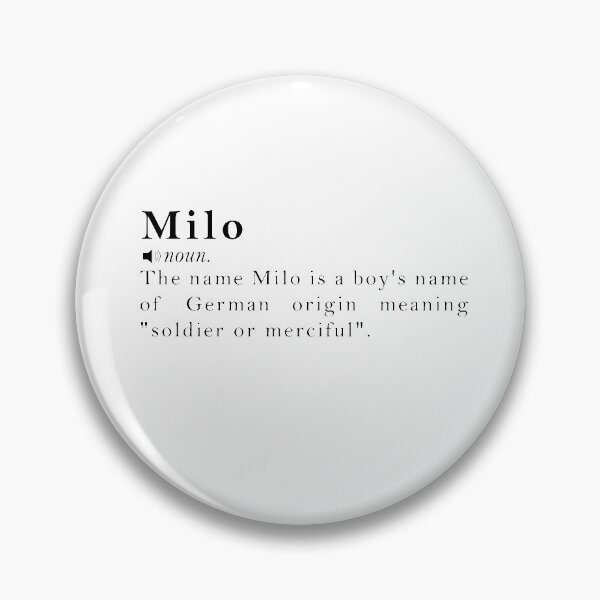 Item preview, Milo Name Meaning Definition designed and sold by peachyline.