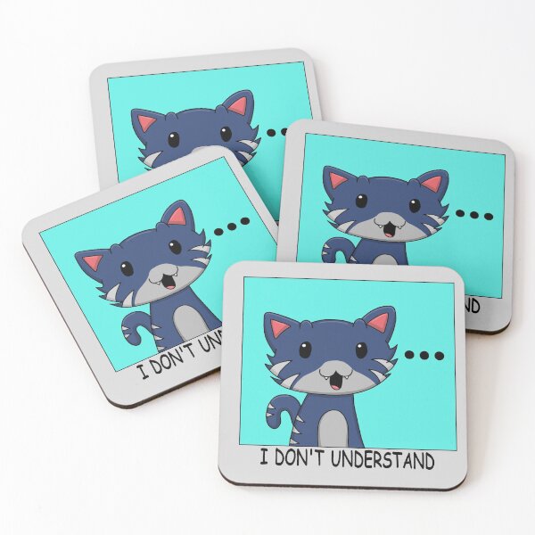 Item preview, Confused Kitty designed and sold by The Anime Guild.