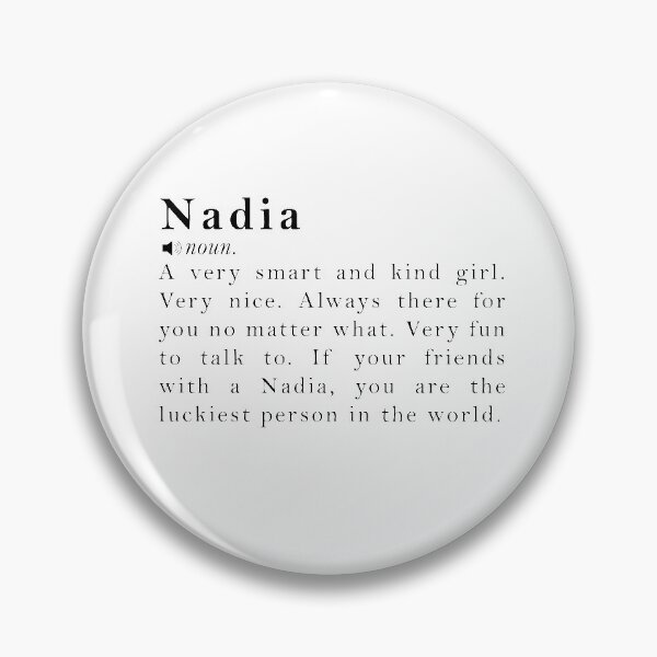 Item preview, Nadia Name Meaning Definition designed and sold by peachyline.