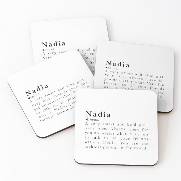 Item preview, Nadia Name Meaning Definition designed and sold by peachyline.
