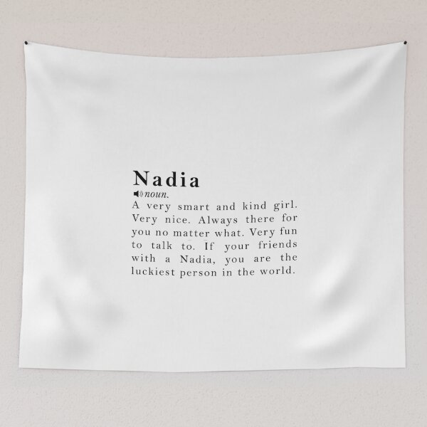 Item preview, Nadia Name Meaning Definition designed and sold by peachyline.