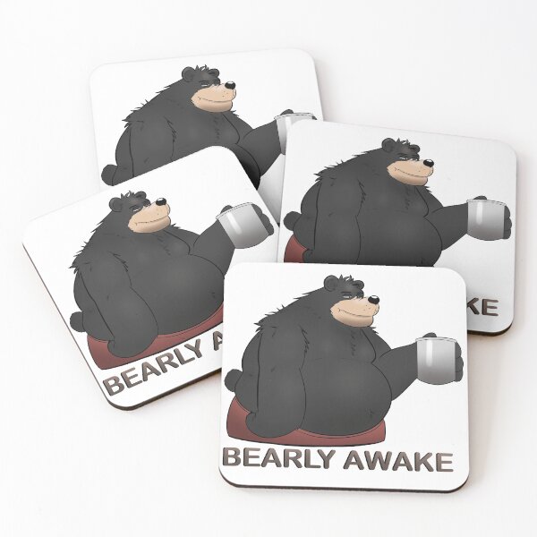 Item preview, Black BEARly Awake designed and sold by DippuBear.