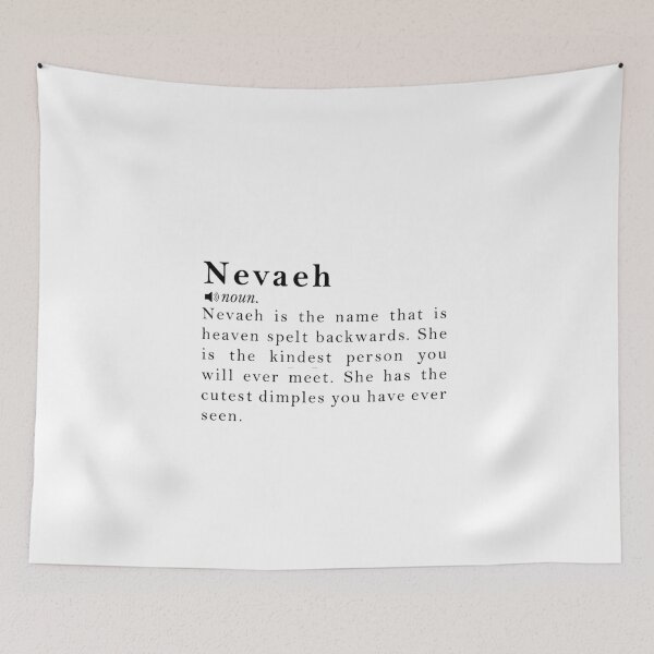 Item preview, Nevaeh Name Meaning Definition designed and sold by peachyline.