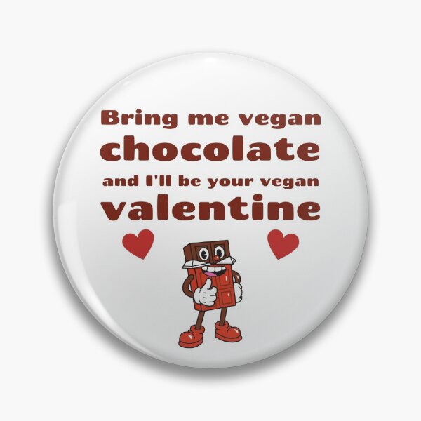 Item preview, Cute Vegan Valentine Chocolate Character designed and sold by WhimsicaliTee.