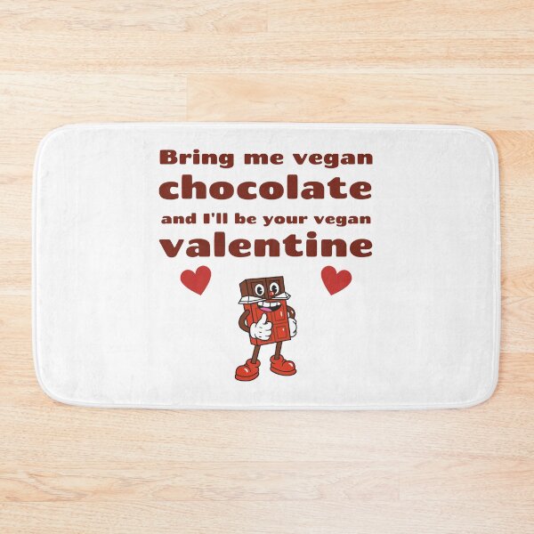 Item preview, Cute Vegan Valentine Chocolate Character designed and sold by WhimsicaliTee.