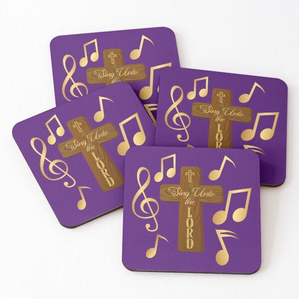 Item preview, Sing Unto the Lord!  Purple Background  designed and sold by PawsitiveMum.