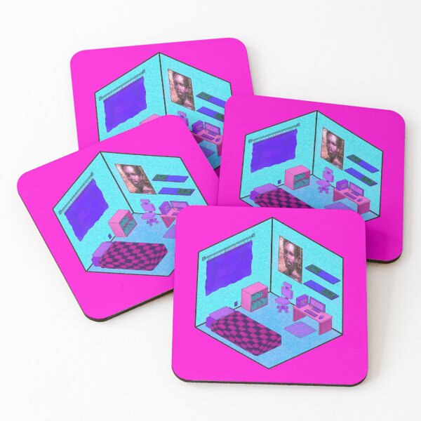 Item preview, Vaporwave pink blue purple tumbler bedroom designed and sold by Shred-Lettuce.