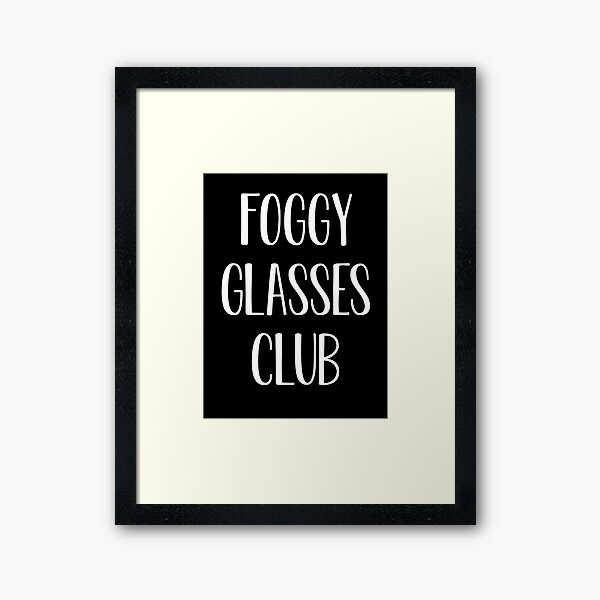 Item preview, Foggy Glasses Club Meme designed and sold by Hamuuz Art.