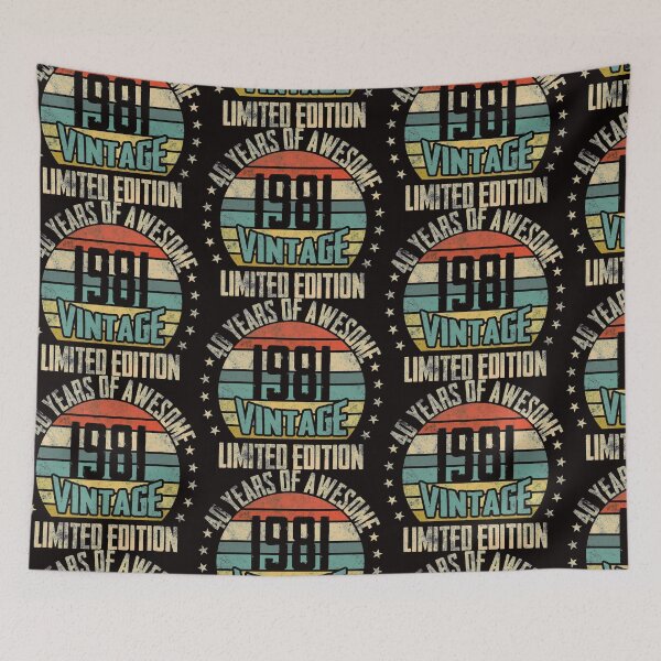 Item preview, VINTAGE 1981 "40 YEARS OF AWESOME" BIRTHDAY OR ANNIVERSARY GIFT designed and sold by dubcee.