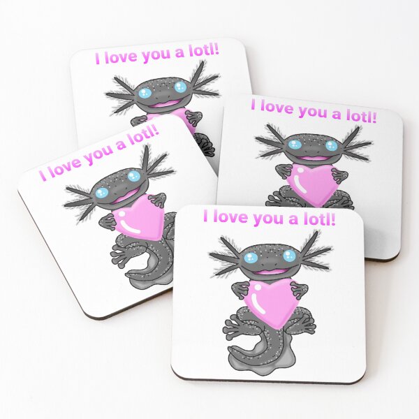 Item preview, Valentines day axolotl  designed and sold by KatyChristoff.